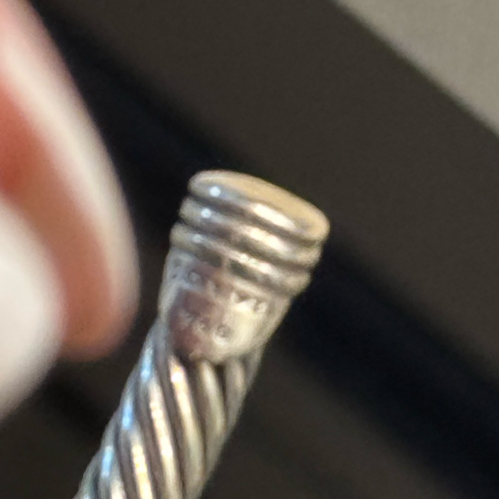 David Yurman Silver Bracelet with Gold Accent - Picture 7 of 7